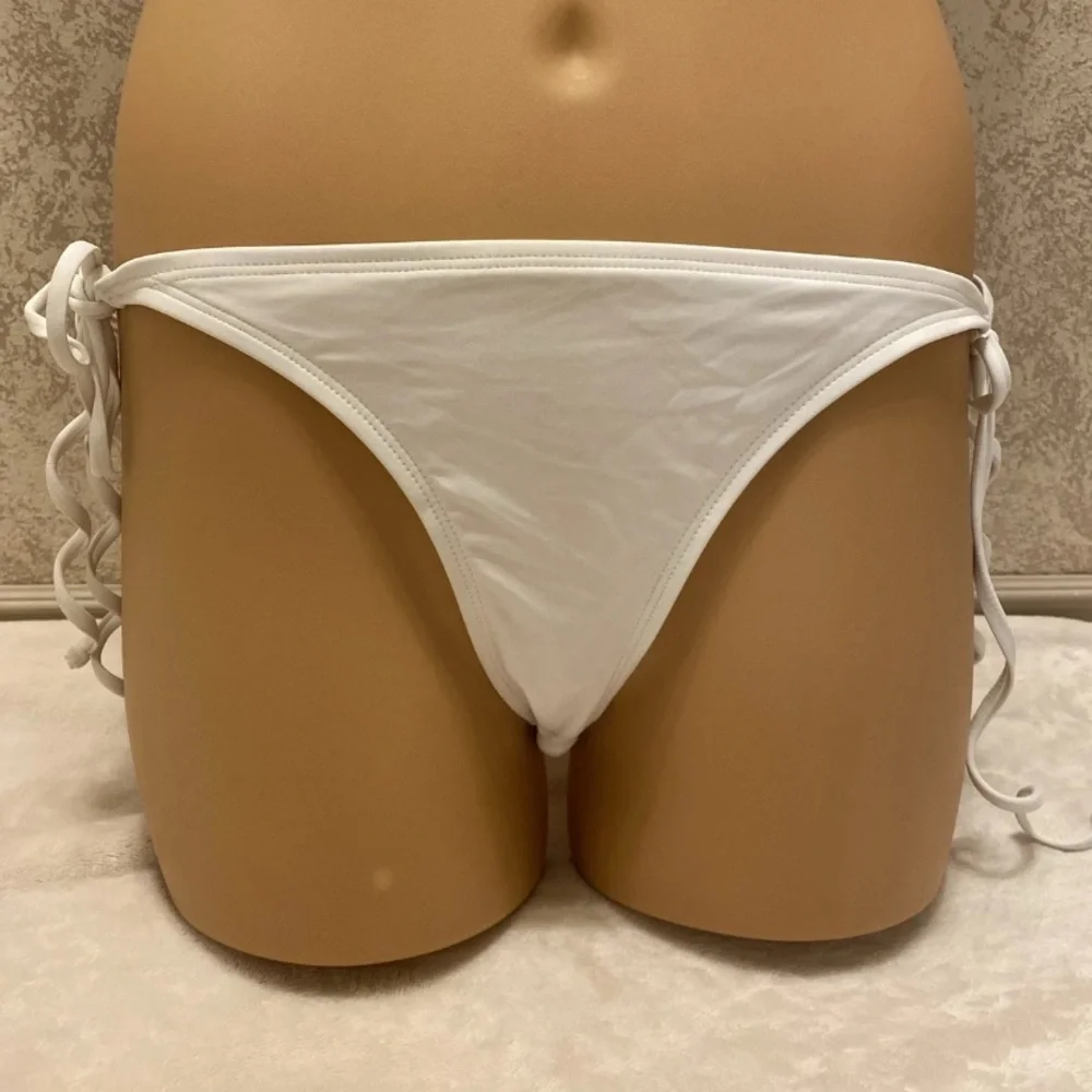 Dippin' Daisy's Floral Bikini Top with White Tie Bottoms